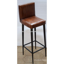 Industrial Leather Bar Chair